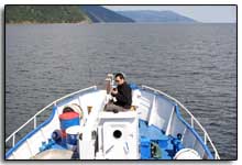 Seb sur le bateau