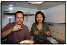 apéro à bord du Transsibérien