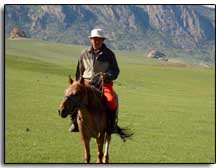 Mongol à cheval