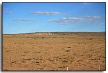 début de soirée dans le désert du Gobi