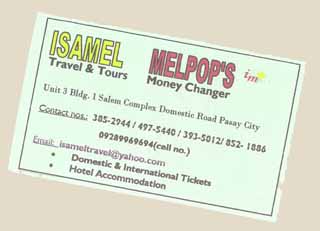 carte de visite de la boutique Isamel Melpops