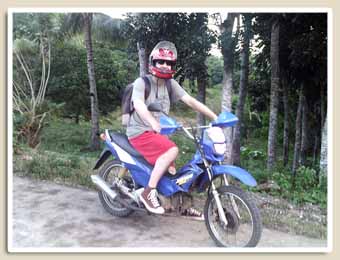 Olivier en moto