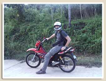 Arnaud en moto