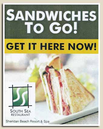 publicité Sabang sandwiches