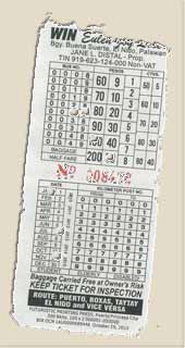 ticket de bus